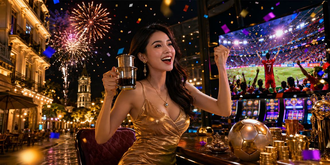 Người dùng Hà Nội thư giãn tại quán cà phê trong khi xem lịch sự kiện thể thao trực tuyến