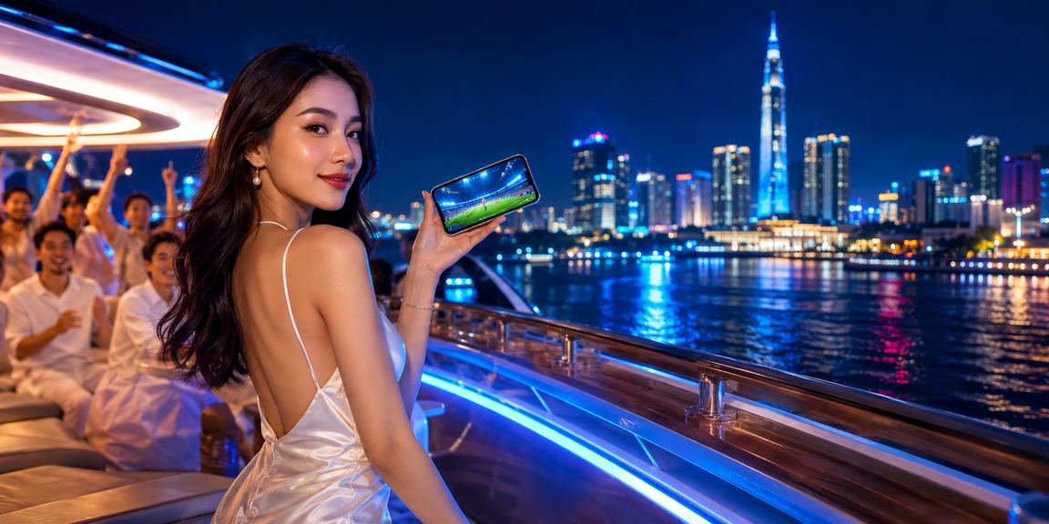 Người chơi esports tại TP.HCM đặt kèo LMHT VCS trong ánh đèn neon đêm phố thị